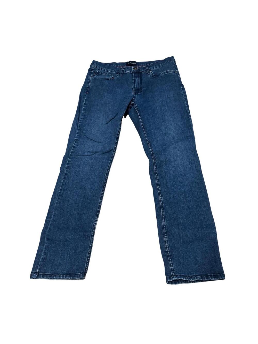 Jachs New York Mens denim blue jeans Straight Leg 34x29 Stretch Comfort Western
